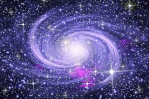 7638198 – big spiral galaxy in far star space